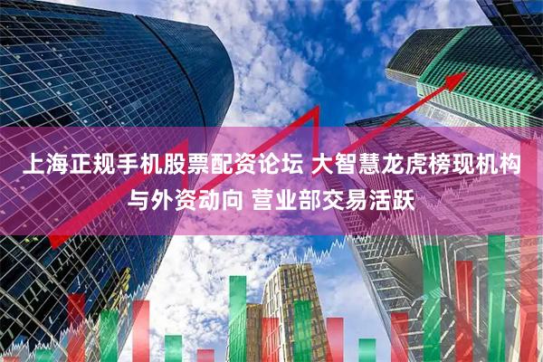 上海正规手机股票配资论坛 大智慧龙虎榜现机构与外资动向 营业部交易活跃