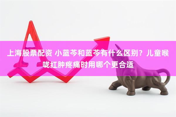 上海股票配资 小蓝芩和蓝芩有什么区别?儿童喉咙红肿疼痛时用哪个更合适